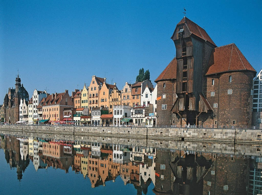 Die hübsche Altstadt von Gdańsk/Danzig