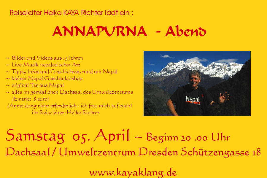 Einladung Annapurna Abend im Umweltzentrum