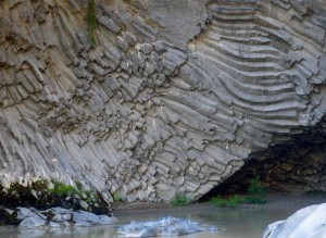 Basaltformationen in der Alcantara-Schlucht