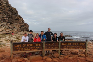 Am Kap der Guten Hoffnung mit unserer kleinen Reisegruppe 2015