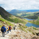 Bergsteigerfeeling kommt bei der optionalen Besteigung des Mt. Snowdon, Wales höchster Erhebung, auf.