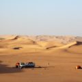 Camp in den Dünen der algerischen Sahara