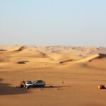 Camp in den Dünen der algerischen Sahara