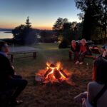 Lagerfeuer an lauen Sommerabenden in Zelwągi