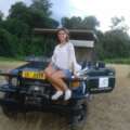 Alexandra auf Safari im Majete Wildlife Reserve